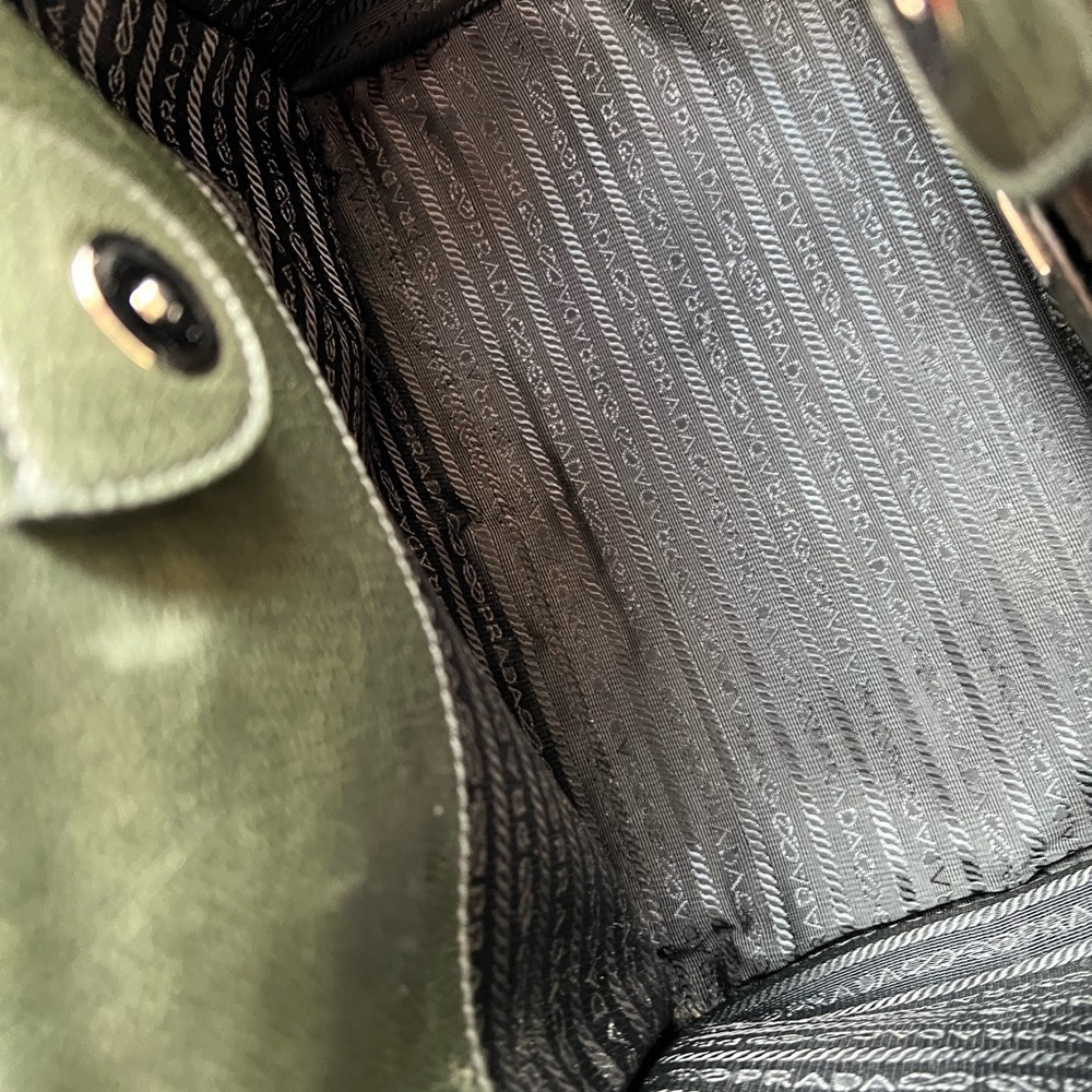 PRADA Twin Pocket Tote Green - Picture 9 of 10